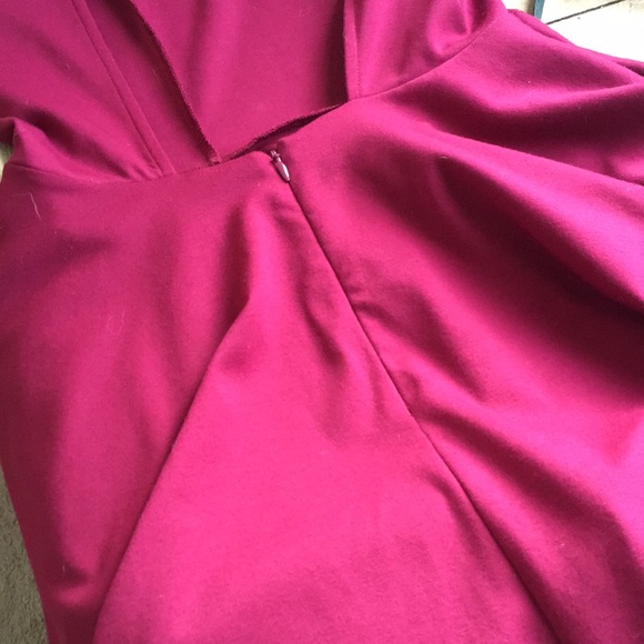 Burgundy Nasty Gal holiday dress - Picture 4 of 5